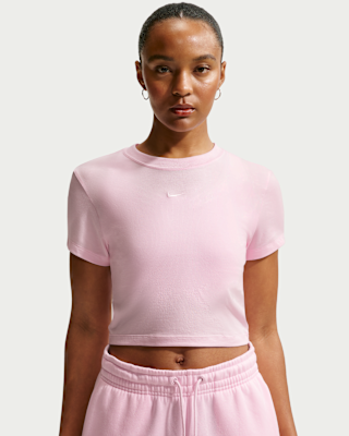 Nike Sportswear Chill Knit Women's Cropped T-Shirt. Nike.com
